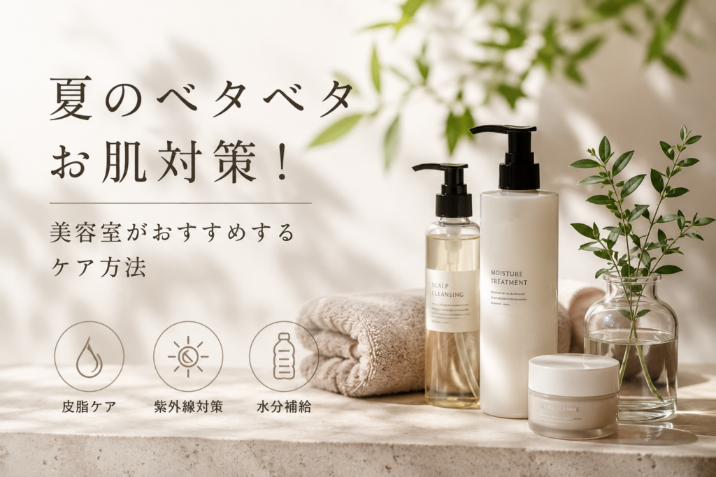 夏のベタベタお肌対策